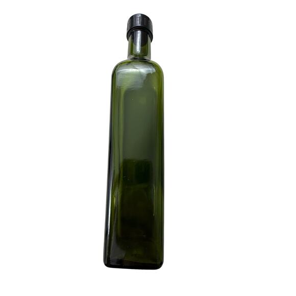 Kitchen Green Glass Cruet Oil or Vinegar Bottle 16 oz - Picture 10 of 16